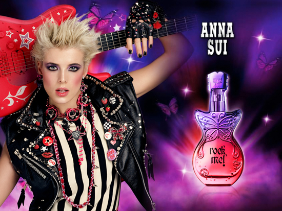 Рекламная кампания аромата "Rock Me" от Anna Sui